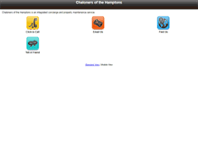 Tablet Screenshot of chalonersofthehamptons.com
